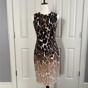Calvin Klein Animal Print Bodycon Dress